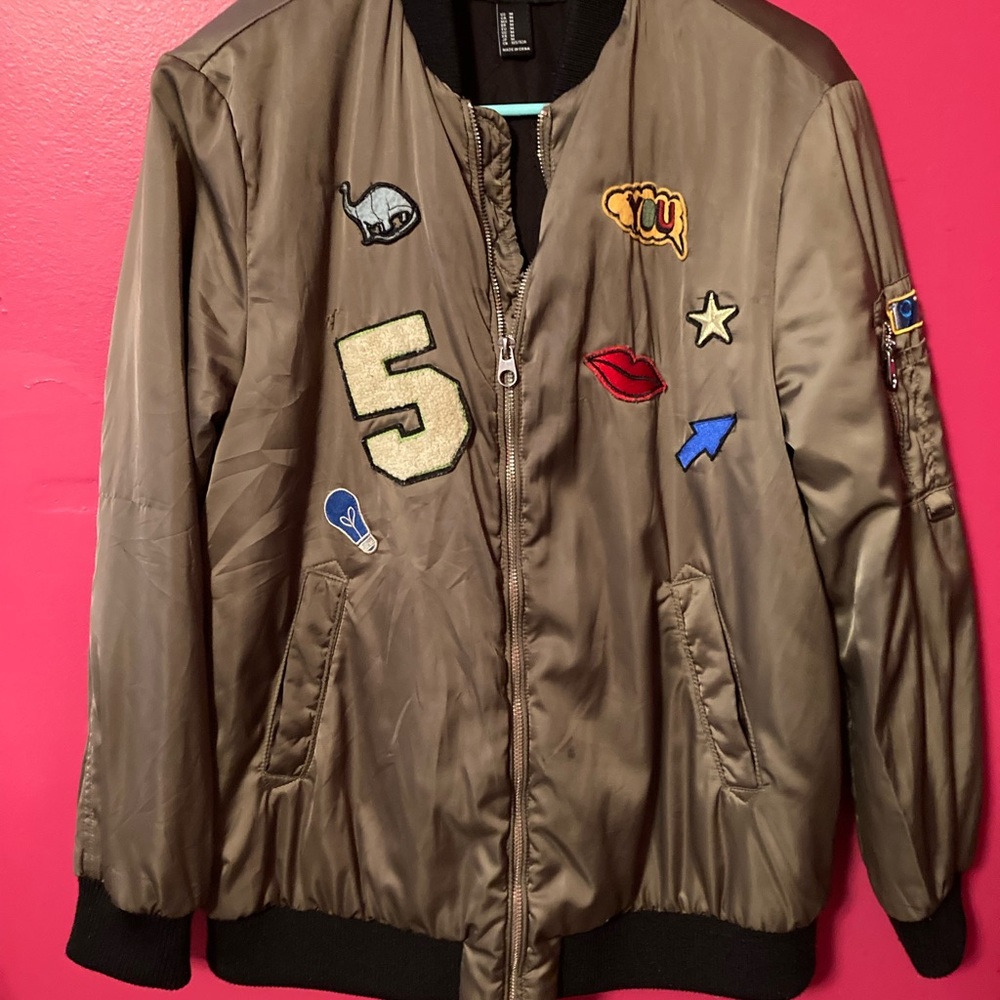 green bomber jacket